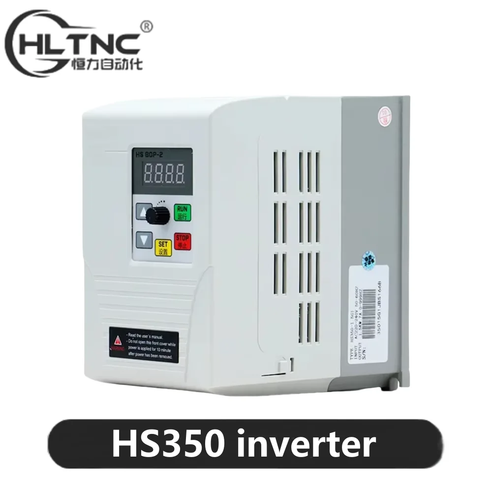 

HLTNC HS350 1.5KW 2.2KW VFD Inverter Spindle Speed Controller 220v 1PH Input 3PH Output Variable Frequency Drive for CNC Router