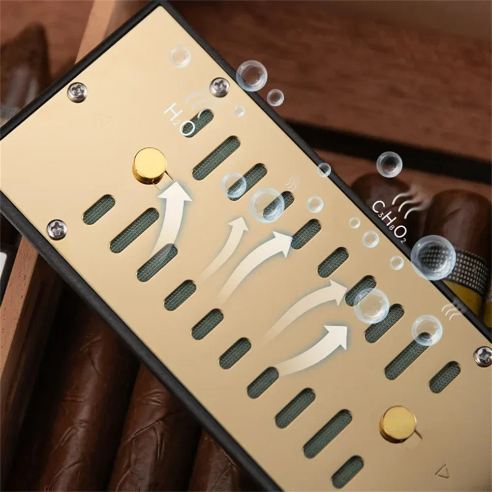 Adjustable Rectangular Cigars Box Humidor Humidifier Bar-type Tobacco Gadget Smoking Cigar Accessories for Cigars