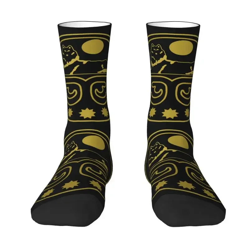 Chechen Coat Of Arms Mens Crew Socks Unisex Novelty Chechnya Spring Summer Autumn Winter Dress Socks