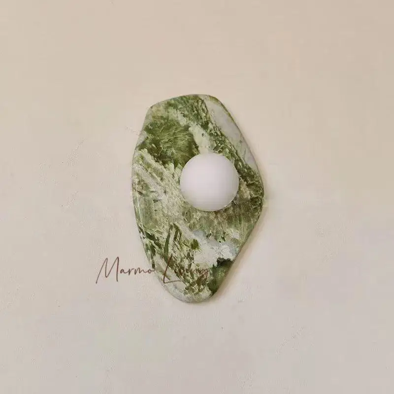 Medieval surprise wind natural marble wall lamp porch living room bedroom corridor background wall lamp