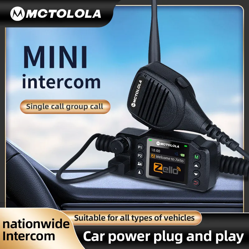 MOTOLOLA Zello POC car radio network intercom 4G 2G Bluetooth WiFi fleet self driving tour 5000 kilometers Global walkie-talkie