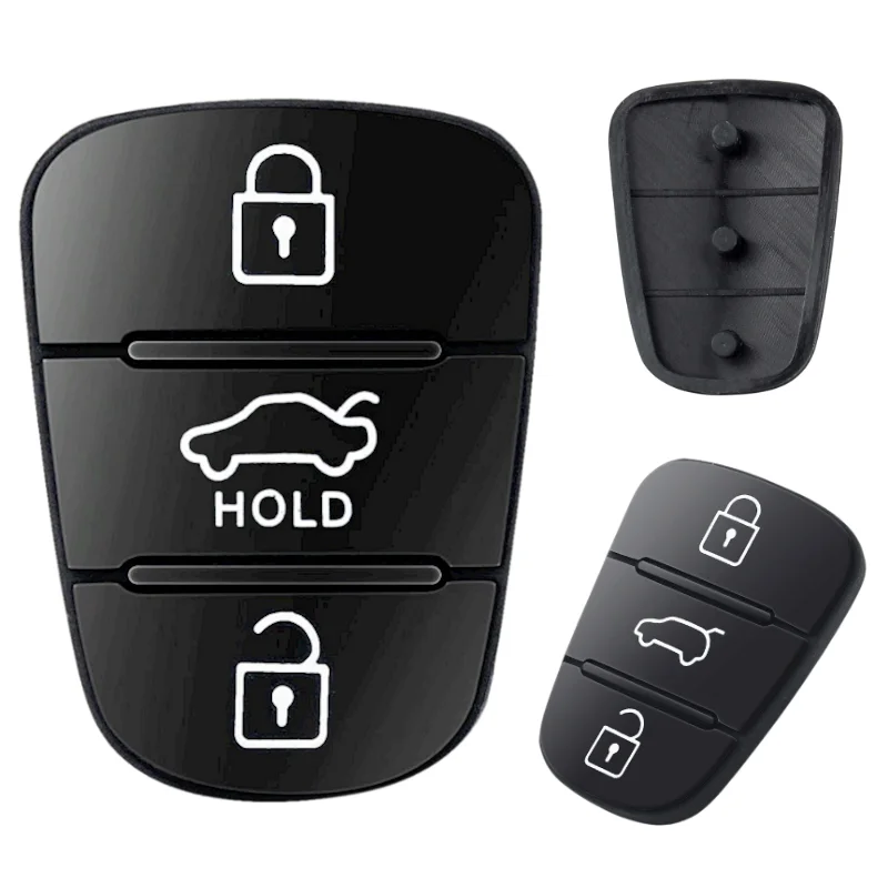 

Replacement 3 Buttons Rubber Pad Key Shell For Hyundai IX35 I30 for Accent for Kia K2 K5 for Rio Flip Remote Car Key