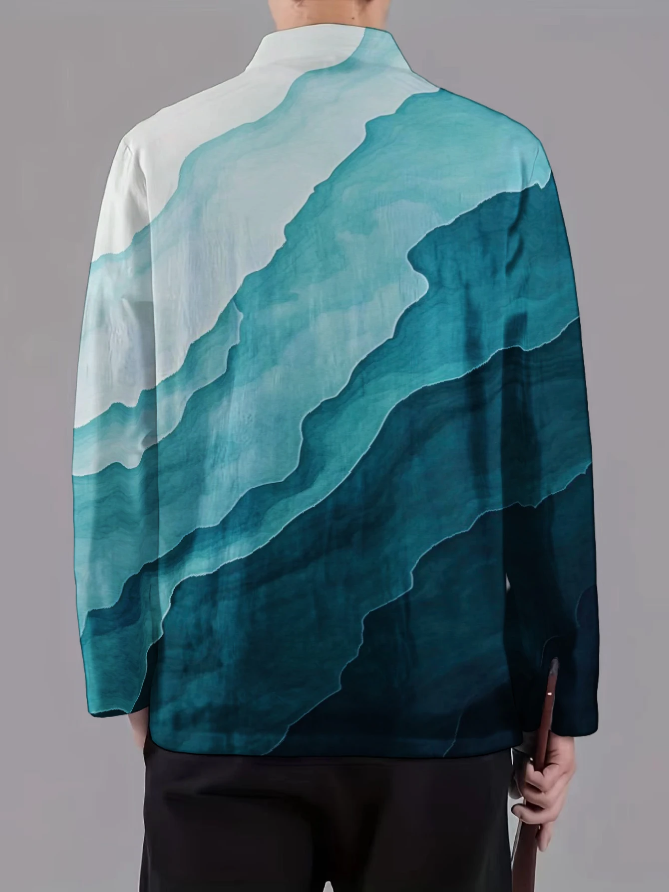 เสื้อแจ็คเก็ตผู้ชายคอจีน ติดกร - Craft And Art Difference บทวิจารณ์และราคา