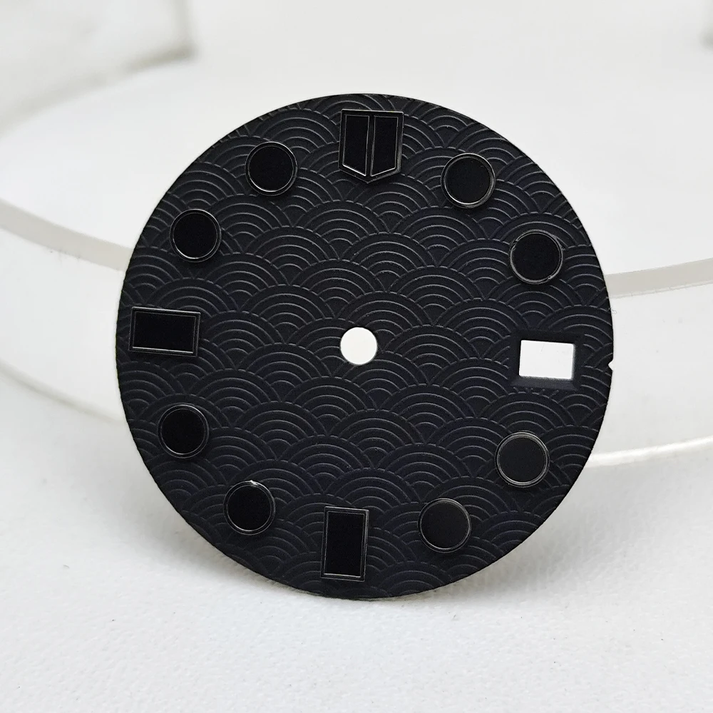 28.5mm New Design for NH35 NH36 Movement Watch Repair Parts Accessory Modified Sterile Watch Dial Wave Watch Face