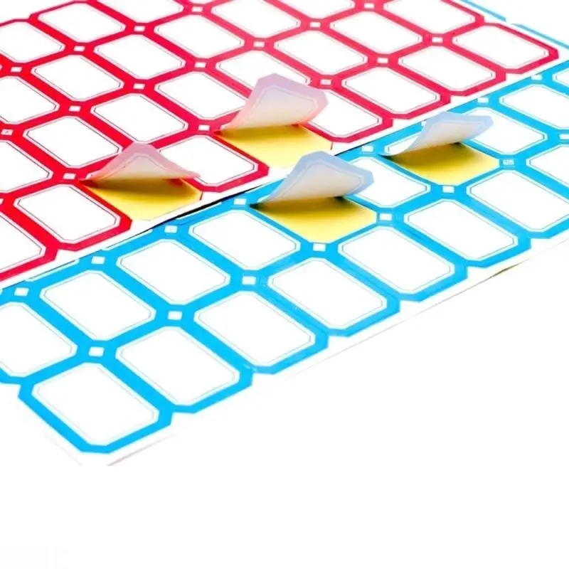 D08B 50 Sheets Writeable Labels Small Blank Sticker Adhesive Sticker Jams Label