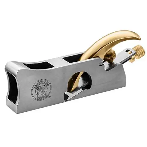 Bench Dog 3-in-1 Shoulder Plane, Bullnose Plane & Chisel Plane - Hand Plane w/ 2 Nose Pieces – 1” Blade Clean, Sharp