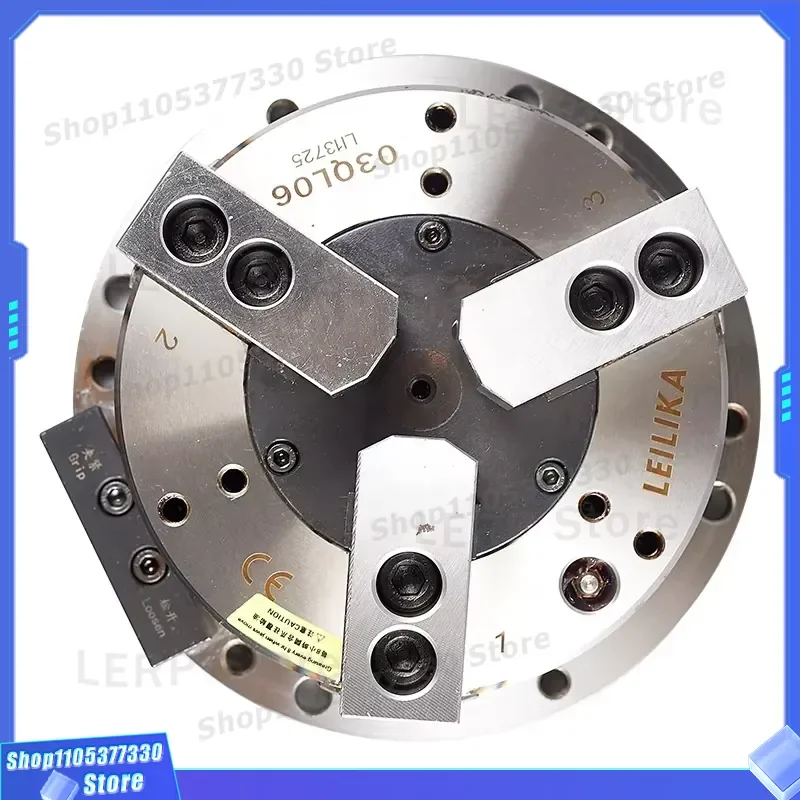 6 Inch 2 Jaw Solid Power Chuck for CNC Lathe Drilling Milling Machine Vertical Fixed Pneumatic Clamping Tool Accessories