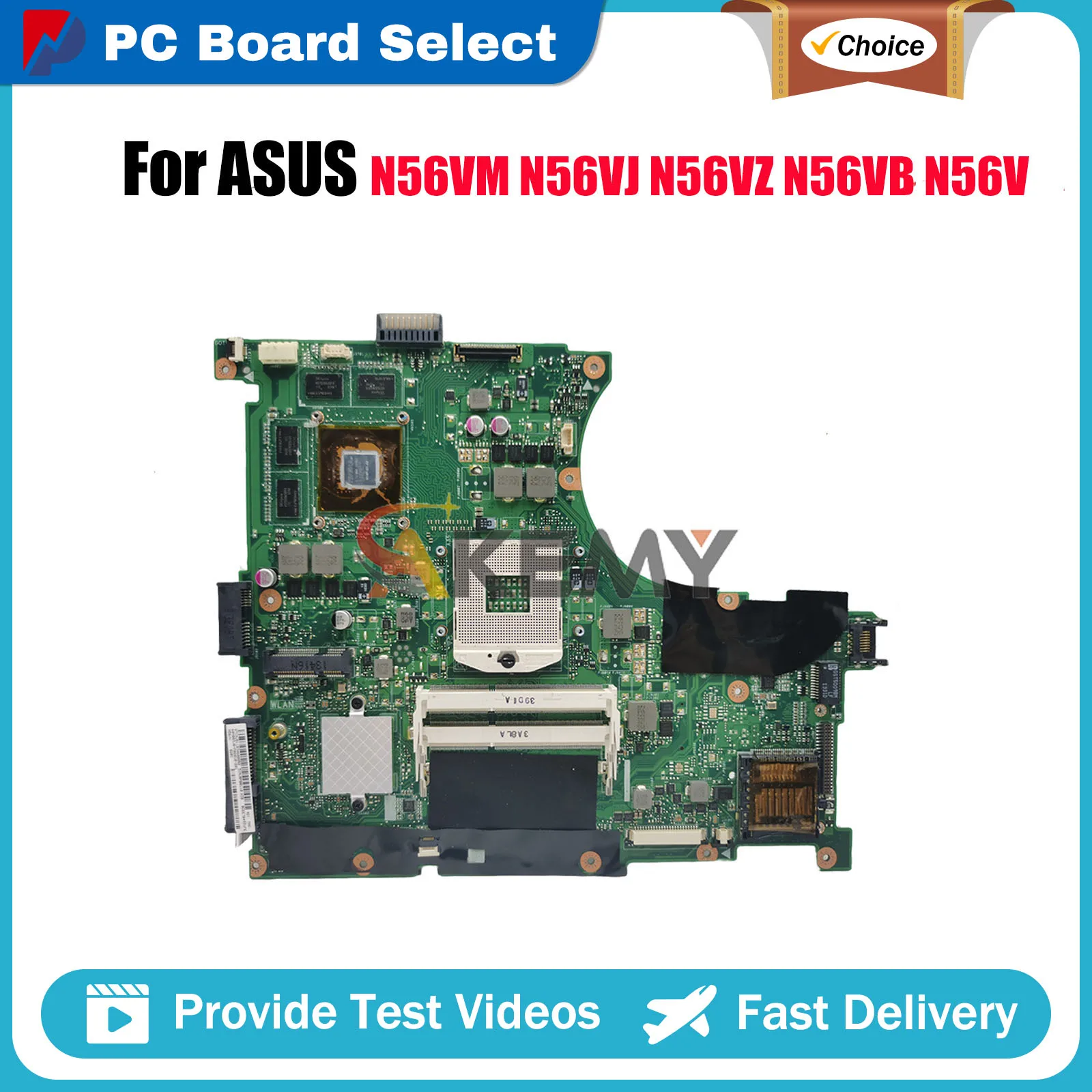 

Материнская плата N56VM для ноутбука ASUS N56V N56VZ N56VV N56VM N56VJ N56VB, материнская плата для ноутбука, в наличии, 100% тестирование, ОК, быстрая доставка