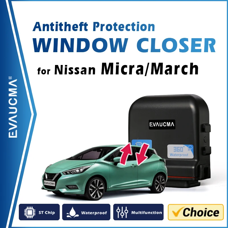 For Nissan Micra/March K13 K14 Car Antitheft Protection Window Closer Lifter Kit Auto Power Window Close System Alarm Accessorie