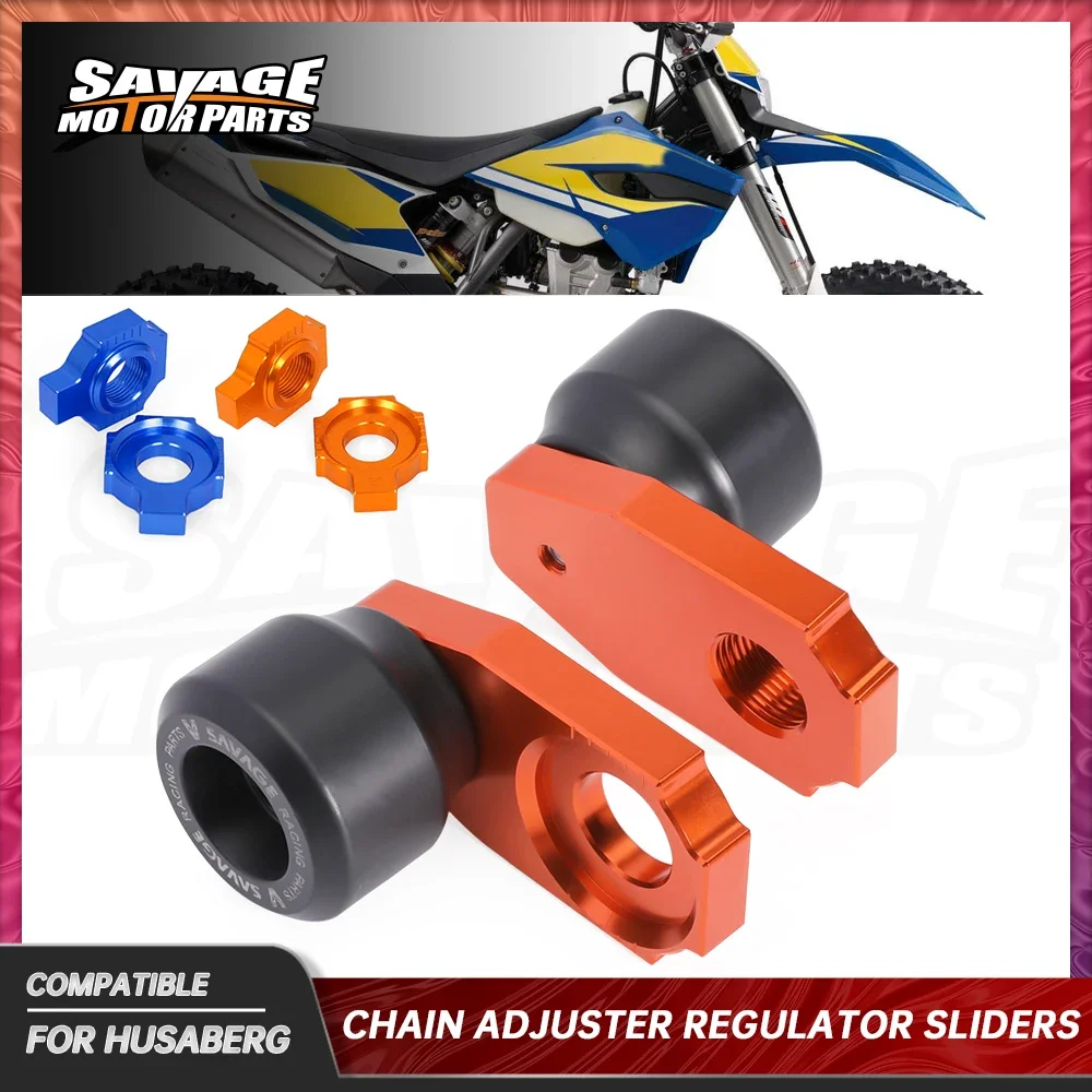 FE450 FE501 2014 Chain Adjuster Regulator Sliders For Husaberg FE 250 350 390 FX450 FS570 TX 125 250 300 Axle Block Tensioner