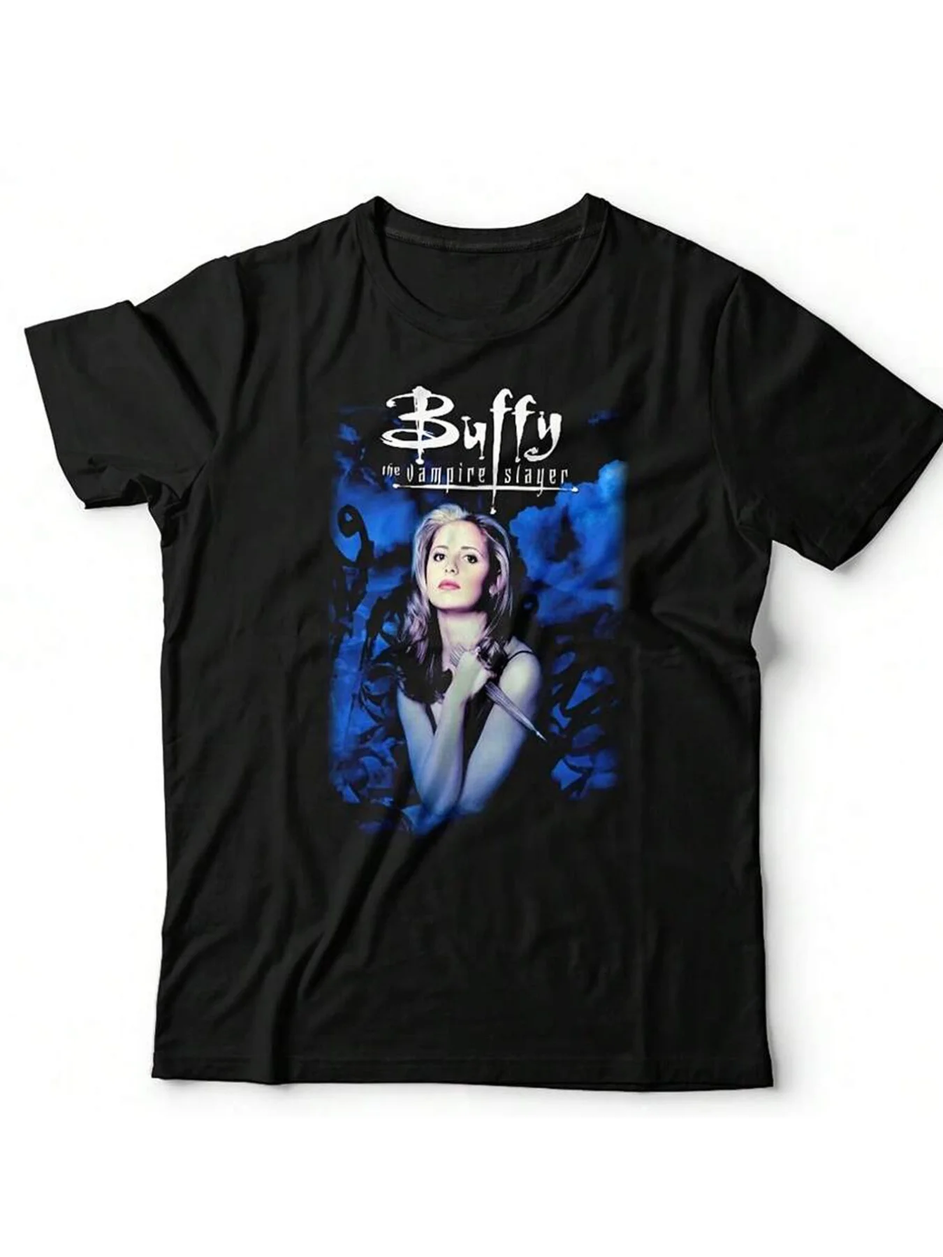 تي شيرت نسائي برسومات مصاص الدماء القاتل بافي، تصميم شخصية بافي، قميص بافي فان، ملابس كاجوال للحياة اليومية