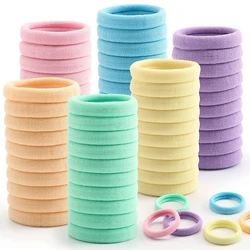 50Pcs Girls Nylon Rubber Bands Elastic Hair Bands Hair Accessories Children Ponytail Holder Headband Kids Ornaments Gift