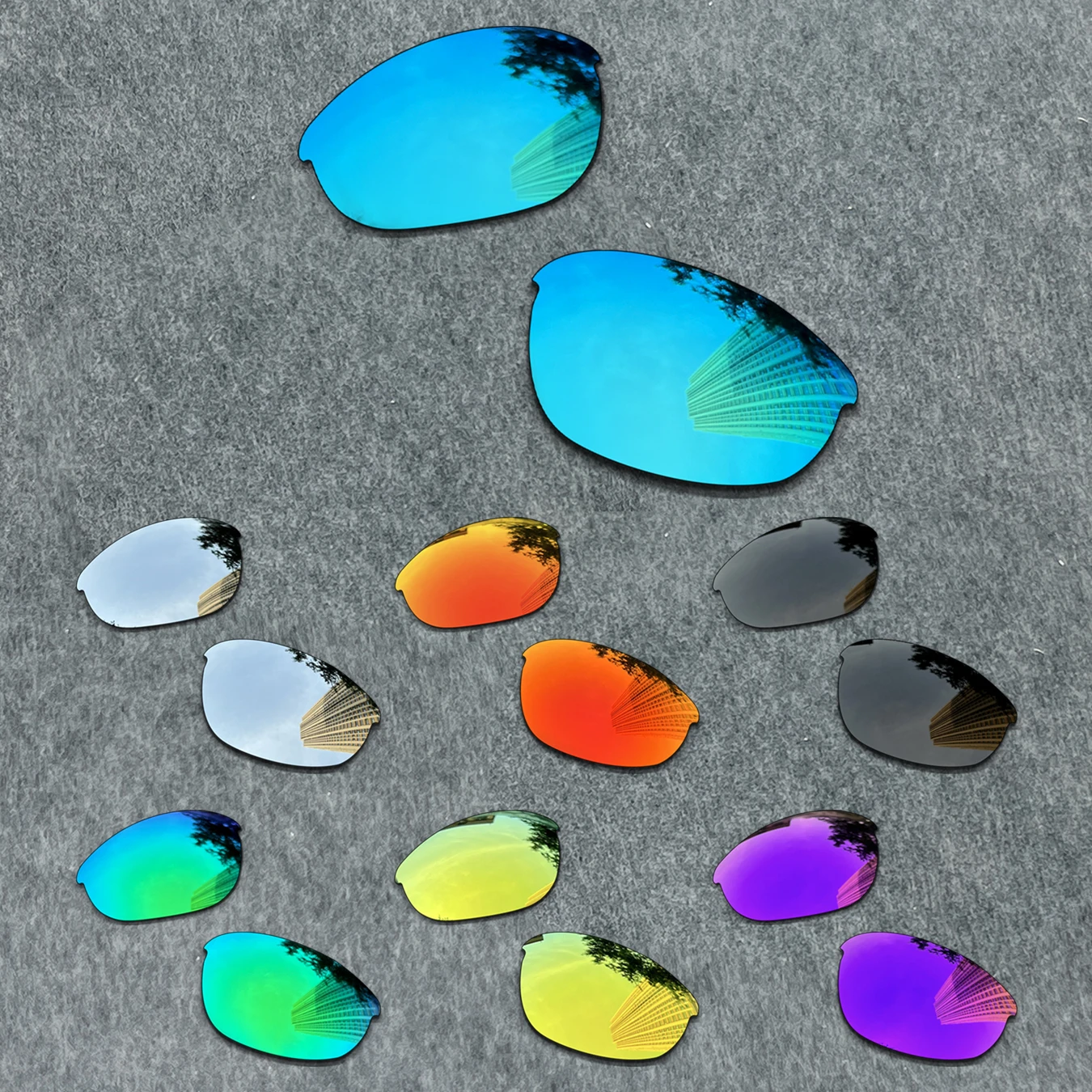 100% UV Protection Polarized Replacement Lenses for Oakley Half Jacket 60mm Sunglasses – Multiple Color Options