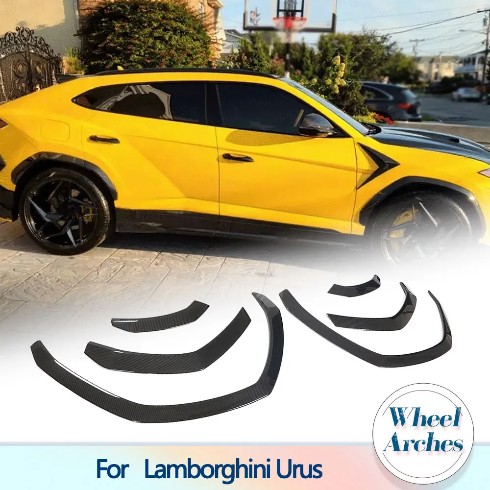 

Car Wheel Arches For Lamborghini Urus 2018-2023 Carbon Fiber Wheel Eyebrow Wide Body Mudguard Fender Flare