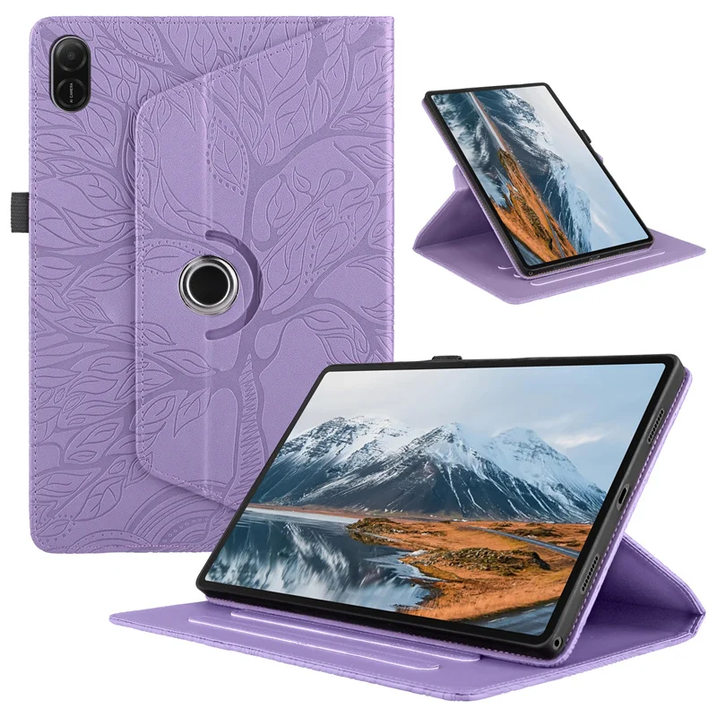 

Чехол Funda для Honor Pad X8A, 11 дюймов, с тиснением дерева, вращающаяся на 360 градусов подставка для планшета, чехол для Honor Pad X8a, 11 дюймов, 2024, чехол