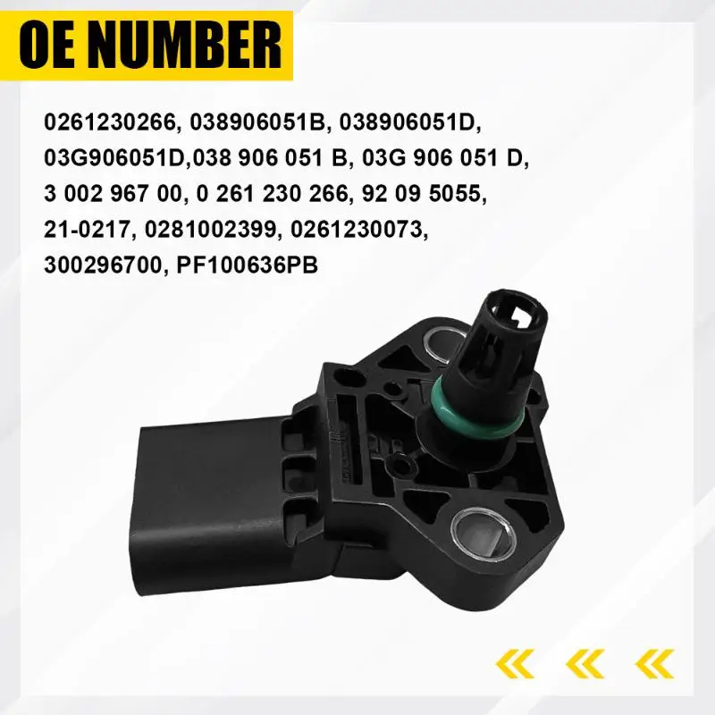 1 Pc 4 Bar Pressure Sensor Compatible with 1.9 Tdi Cars OE 0281006059 03K906051 0281006060 Auto Repair Part