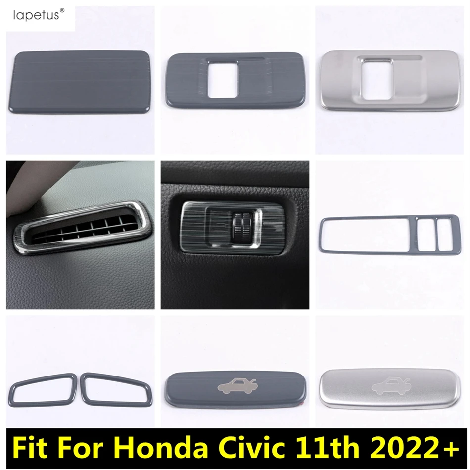 

Glove Box Sequin / Hand Brake Button / Head Lamp / Dashboard Air AC Vent Cover Trim Accessories For Honda Civic 11th 2022 - 2024