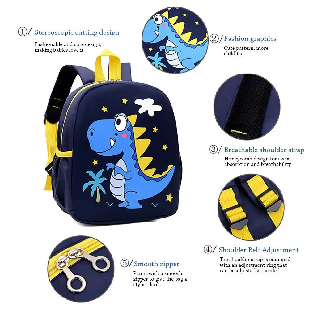 Little Animal Cartoon Bags Handbags Dinosaur Bag Backpack Student Bag
