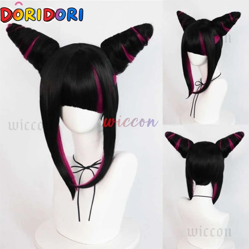 OW x SF Collaboration Kirikoo Juri Han Cosplay Street Fighter Costume Women Sexy Wig Halloween Outfit (한주리) - view 6