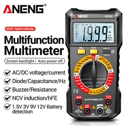 ANENG SZ305 Multimeter 1999 Count Professional AC/DC Voltage Tester Ammeter Capacitor hFE Triode Hz Detector Electrician Tool