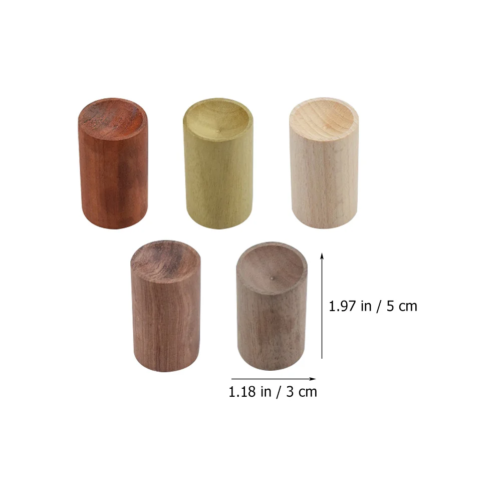 5 Pcs Essential Oil Diffuser Fragrance Car Adornment Home Wood Advanced Aromatherapy Diffused Wooden Diffusers for Oils