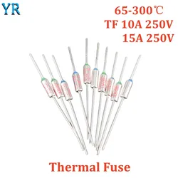 TF-Fusible thermique RY 10A 15A 250V température 65C 75C 90C 100C 115C 120C 130C 152C 165C 172C 180C 192C 205C 216C Kampc 280C 300C