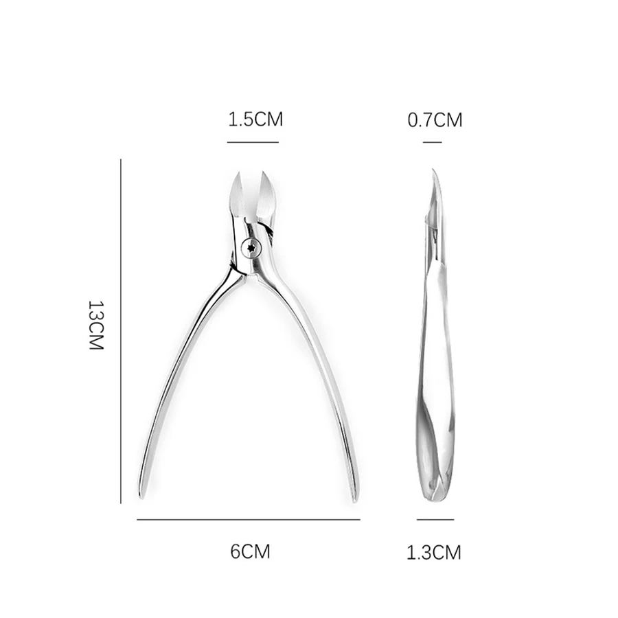 Stainless Steel Nail Groove Pliers With Built-in Spring Nose Pliers Nail Clippers Pedicure Clippers Nail clippers Manicure Tools