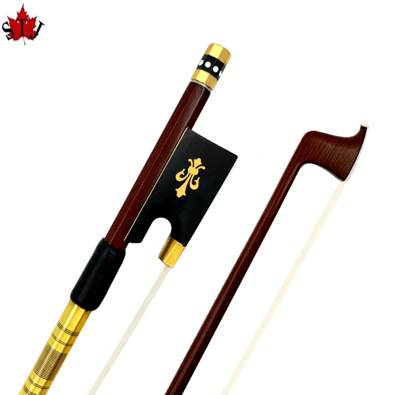 

1Pcs 4/4 violin bow brazilwood Fiddle Bow，natural Siberia white horsehair parts