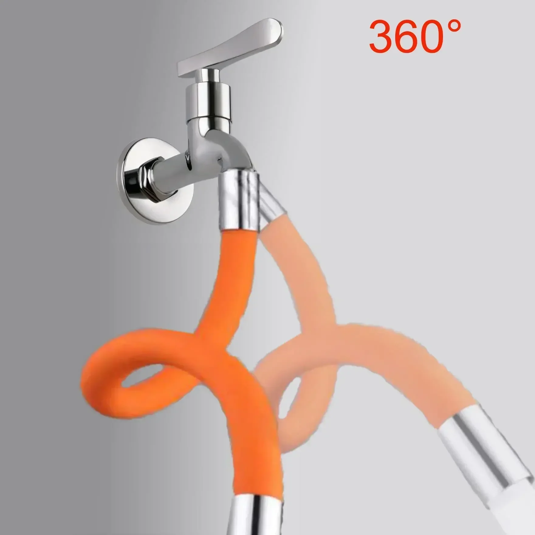 Universal 360° Swivel Silicone Hose Faucet Extender Extender Splash Guard Bathroom Kitchen Universal Hose Faucet Hose