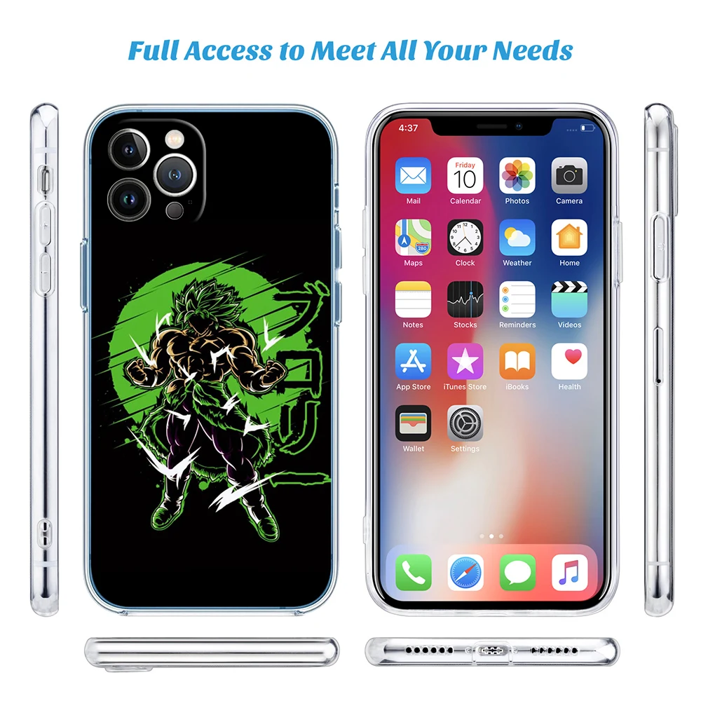 Dragon Ball BROLY Transparent Phone Case for Motorola G40 G04 G05 One Ace Action  Fusion Plus Hyper Macro Vision Zoom view 6