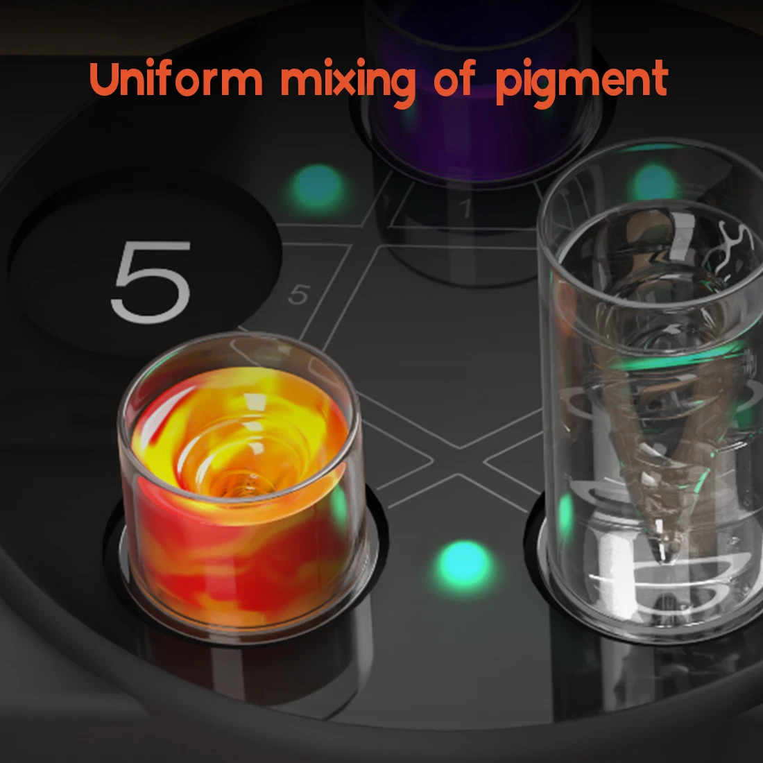 Tattoo Ink Pigment Stirrer Electric Ink Mixer Lab Mixing Nail Polish Eyelash Adhesives and Polish Mixing Lab Vortexer for Tubes