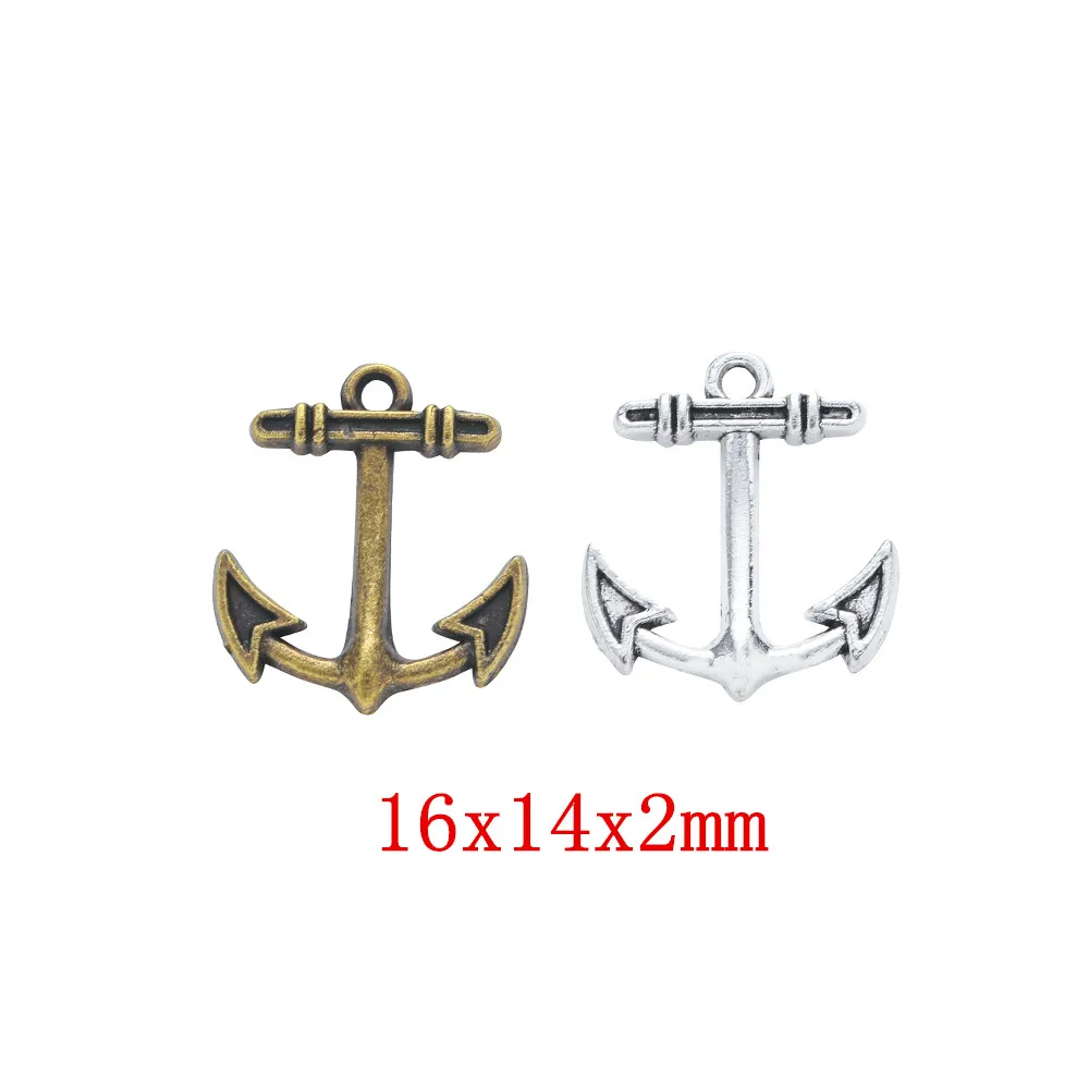 

180pcs boat anchor Craft Supplies Charms Pendants for DIY Crafting Jewelry Findings Making Accessory 2983