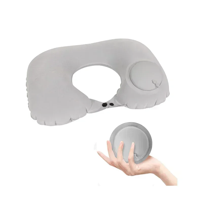 

1PC Travel Pillows Airplanes Inflatable Super Light Portable U-Shape Automatic Inflatable Cervical Vertebr Pillow Neck Pillow