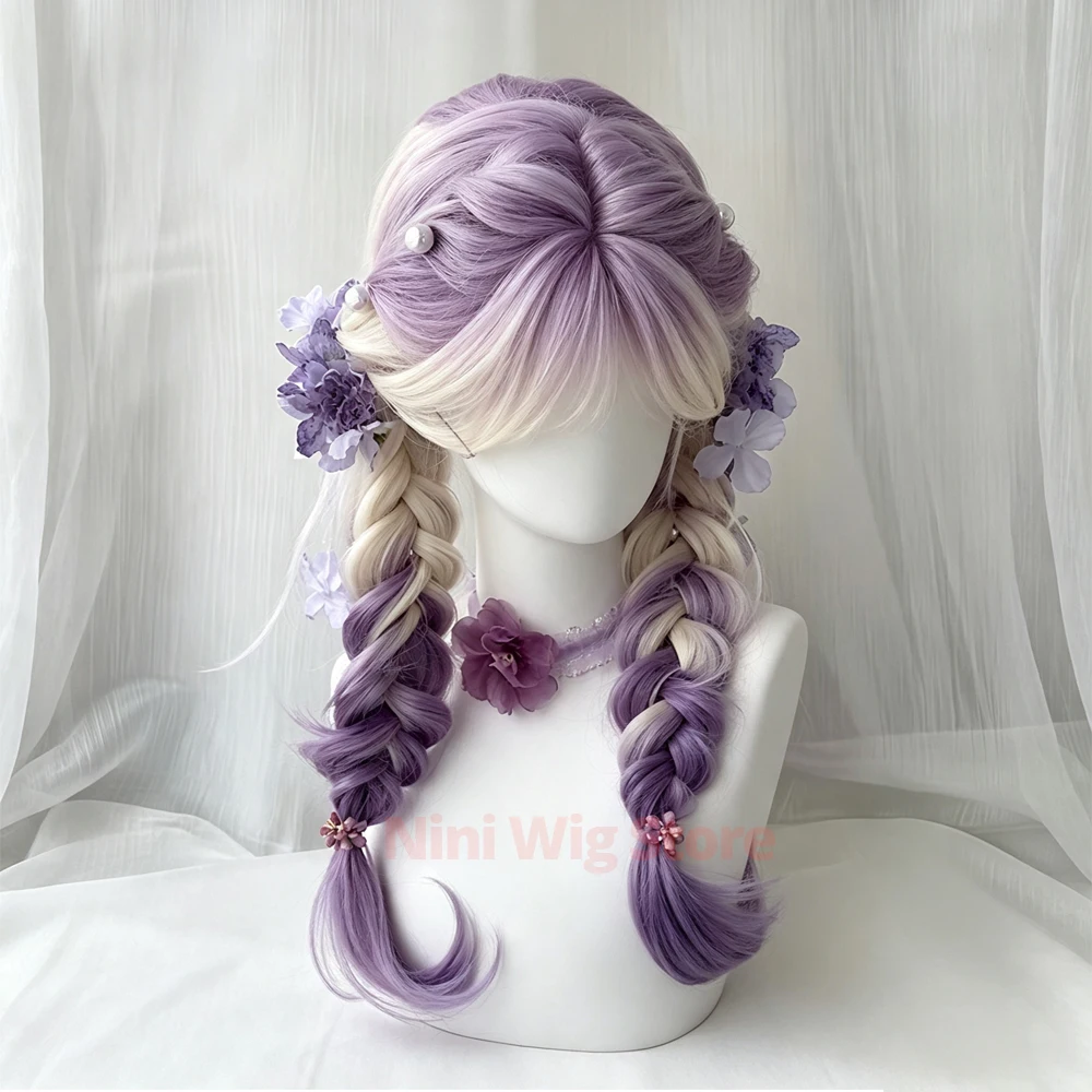 Lolita Wigs Long Wavy Wig For Women Cosplay Party Halloween Christmas Daily Use Heat Resistant  Natural Long Curly Synthetic Wig