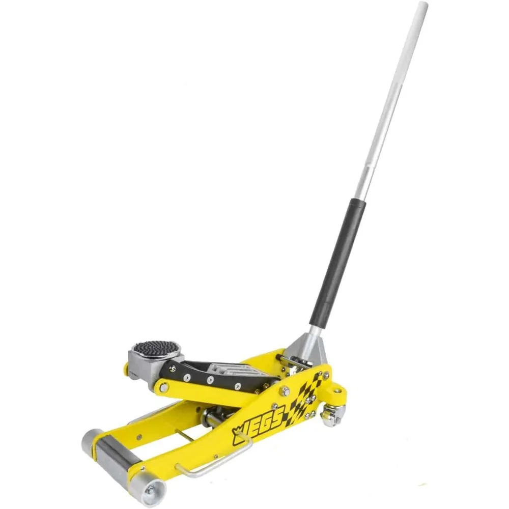 Professional Low-Profile 3-Ton Aluminum Floor Jack | 3 ½ Inch Minimum Saddle Height | Lightweight Construction | 360 Degree