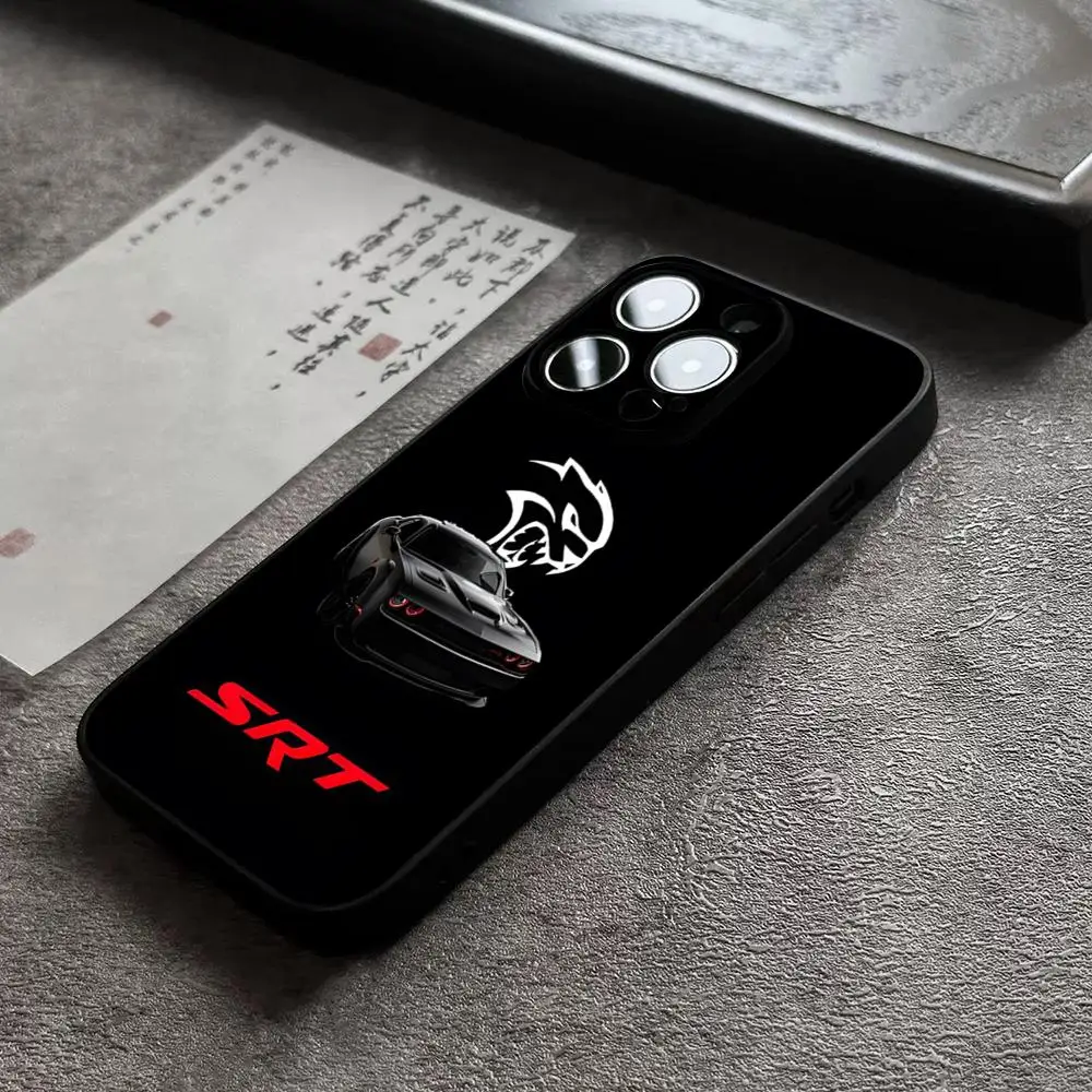 Funda para Teléfono con Diseño de Dodge Challenger S-SRT para iPhone 15 Pro Max, 17, 14, 16 Pro, 12, 13 Pro Max, 11, Xr, X, Xs, 8, 7 Plus