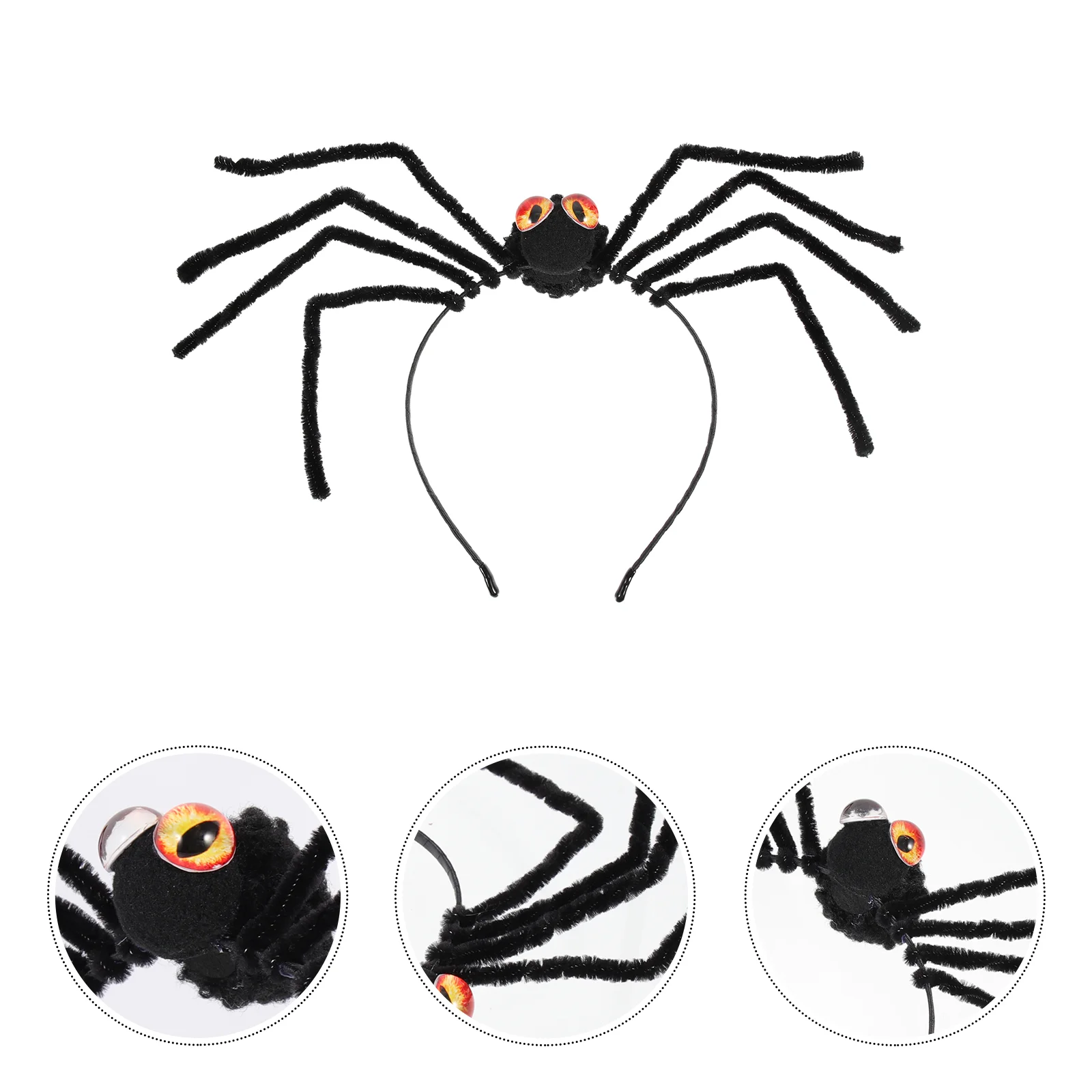 Spider Headpiece Headdress Hair Accessories Bands Halloween Accessory Orange Headband for