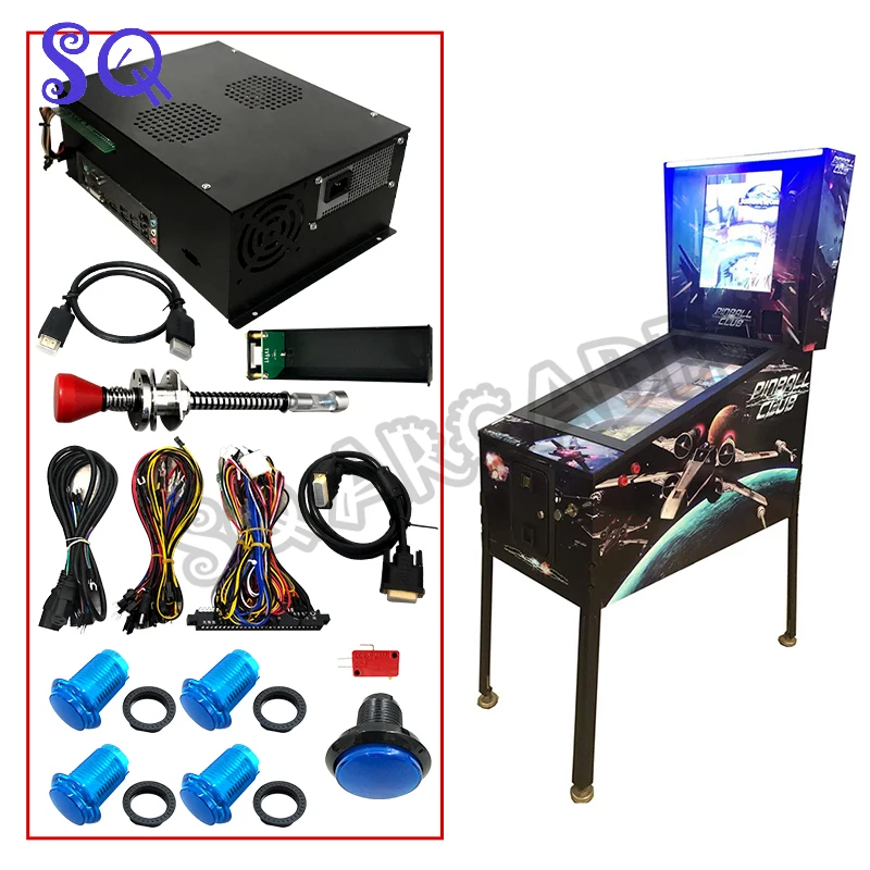 Pinball Machine DIY Kit 96-in-1 Pinball Machine Set Classic Children's Pinball Machine Coin-Operated Electronic Game Club