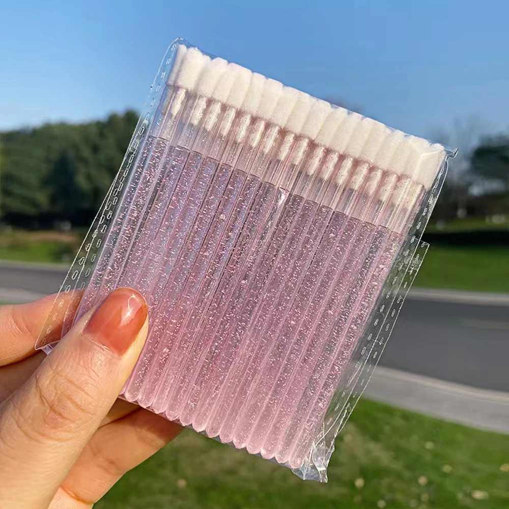 

500PCS Disposable Lip Brush Makeup Brushes Lipstick Applicator Wands Wholesale Eyelashes Extension Tool Beauty Accessories
