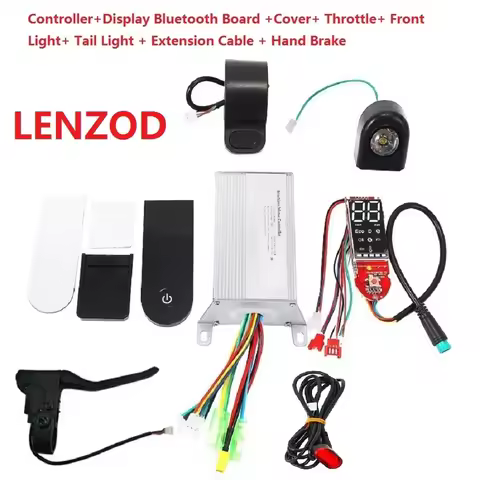 LENZOD 36V 350W Controller Set with App Bluetooth Board Throttle Light Handbrake Display for DIAMA FOSTON M365 Electric Scooter