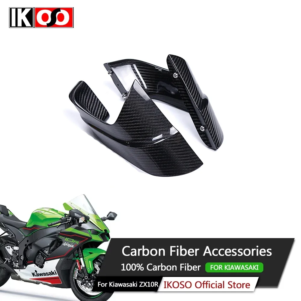 For Kawasaki ZX-10R Carbon Fiber Fixed wing 100% Full Pure Dry Carbon Fiber Motorcycle Parts and Accessories 2020 +