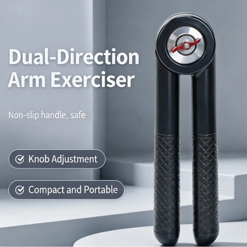 Arm Strength Trainer for Indoor Fitness, Bidirectional Upper Body Exercise Tool with Textured Grip Design, 1 Pack 69HD