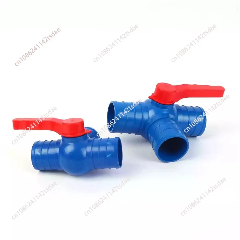 Agricultural three-way ball valve 3-inch sprinkler irrigation with switch water pipe valve pvc water belt connector quick connec