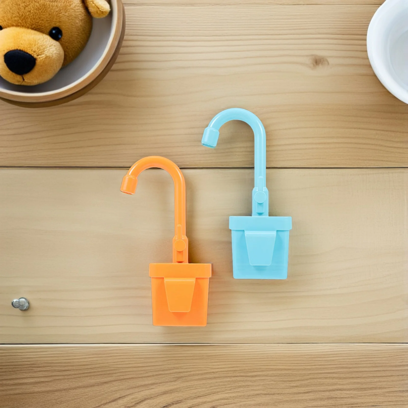 

2Pcs Electric Dishwasher Pretend Play Faucet Simulation Faucet Accessory for Kids Playing House Early Education Plaything