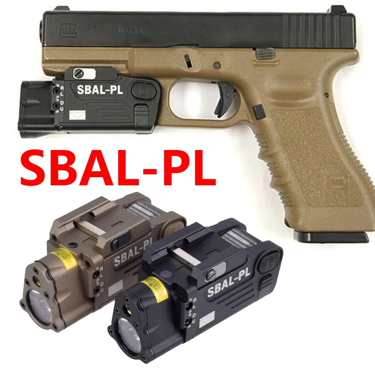 

Metal SBAL-PL Red Dot Green Laser Indicator Weapon Scout Light LED Strobe Flashlight SBAL PL Red OR Green Laser Sight