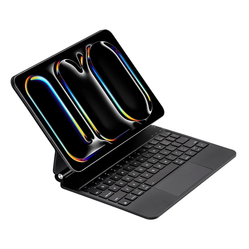 Magic Keyboard untuk Pro 11(2024), Smart Magnetic Case Keypad Hitam-A09I