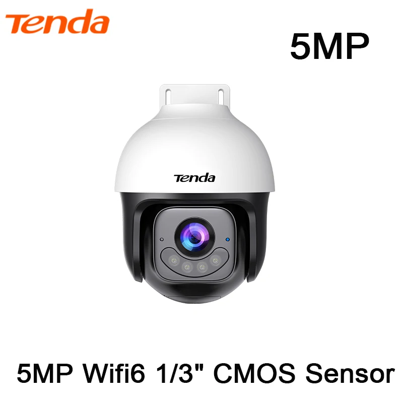 

Tenda WiFi6 5MP Full-Duplex Bidirectional Voice Detection Outdoor Full-Color Wireless Ball Machine Sound Light Network Camera