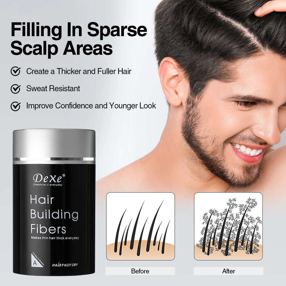 22 جرام مسحوق شعري مسحوق ألياف الشعر ملء ترقق ودقيق لظلال الشعر خط الشعر التحكم في الحواف تساقط الشعر المخفي الشعر