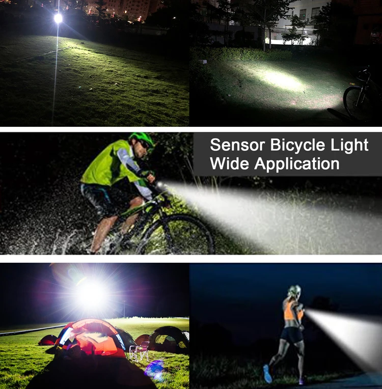 8t6 led luz da bicicleta usb recarregável 10000mah banco de potência farol super brilhante lanterna ciclismo frente lâmpada da bicicleta luz