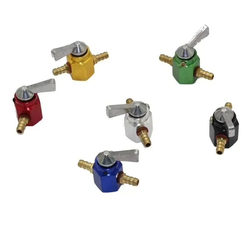 1pcs New  6mm Petrol Tap Motorcycle ON OFF Fuel Switch Quality for Fuel Tap Color Fuel Hose Universal Inline